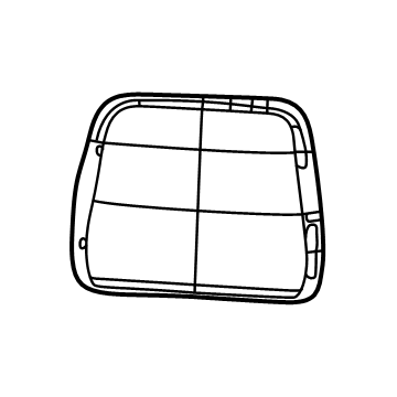 Mopar 6XS661T3AB Headrest, Outer, Beige/Black, Rear