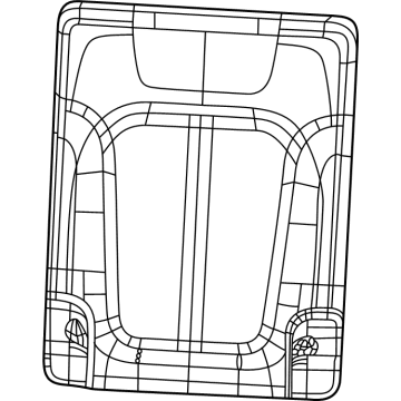Mopar 7GK66TX7AC Seat Back Cover, Black, Rear Passenger Side