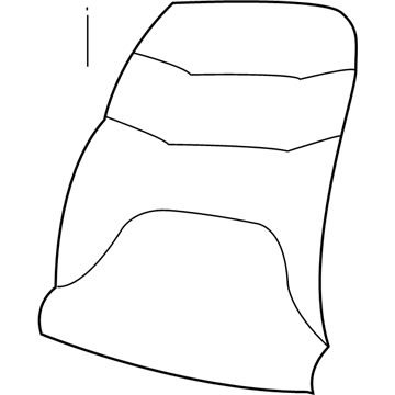 Mopar ZE571D5AA Seat Back Cover, Gray, Front Driver Side