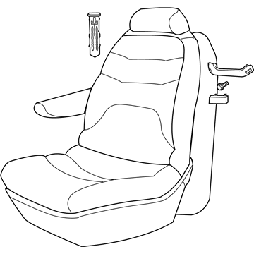 2007 Dodge Grand Caravan Seat Cushion - 1AN391D5AB