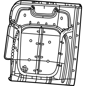 Mopar 68458606AC Seat Back Pad, Center Passenger Side