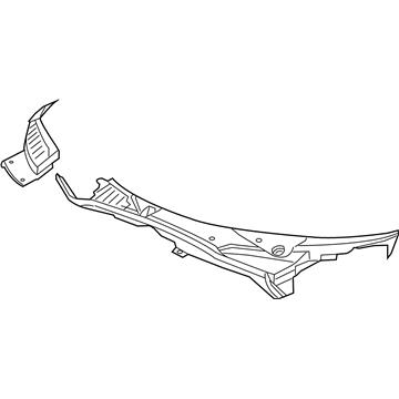 Mopar 5NV04RXFAE Cowl Grille, Passenger Side