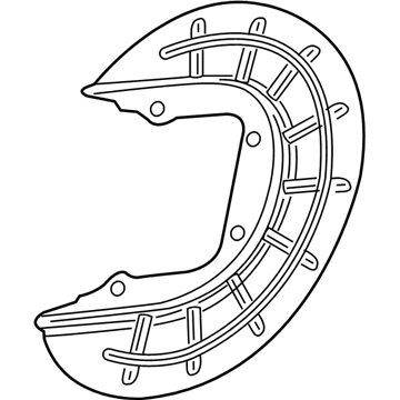 Mopar 68431658AA Splash Shield, Rear Driver Side