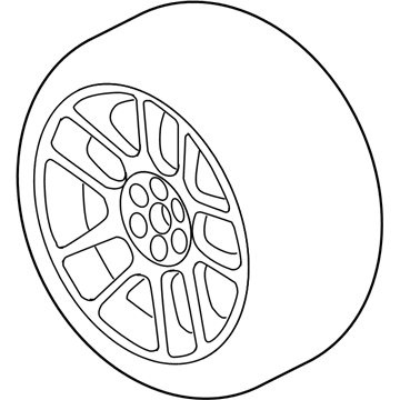 Mopar TW85XZAAA Wheel, Alloy, Front