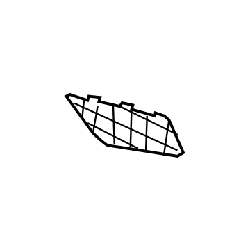 Mopar 68335073AA Lower Grille, Front Driver Side