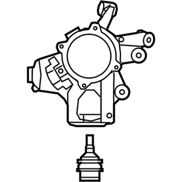 Mopar 68253397AB Knuckle, Rear Passenger Side