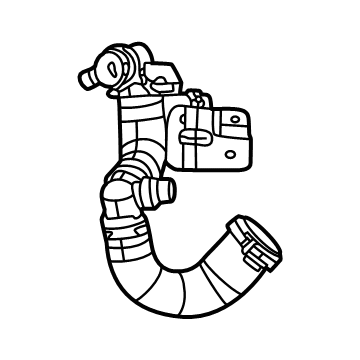 Jeep Wrangler Radiator Hose - 68481136AB