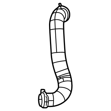 Jeep Wrangler Radiator Hose - 68481142AD