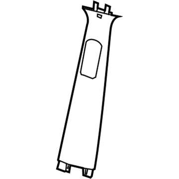 Mopar 5VP04HL1AC Upper Center Pillar Trim, Beige, Passenger Side