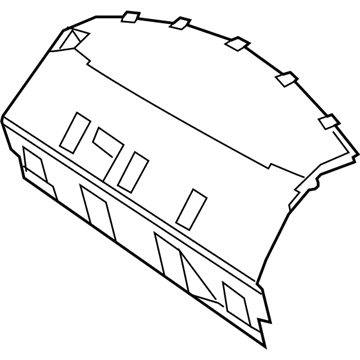 Chrysler 1LM49DX9AM Package Tray Trim
