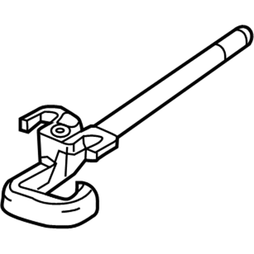 Mopar 4787976AA Tow Hook, Red, Front Passenger Side