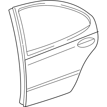 Mopar 5003237AJ Door Shell, Rear Driver Side