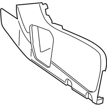 Mopar 1VP29BD1AA Panel, Gray, Front Driver Side