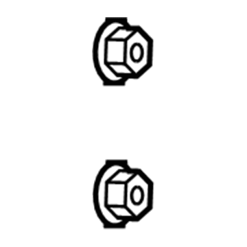 Jeep 6101831 Lower Hinge Nut