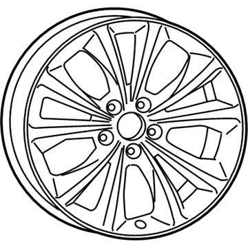 Mopar 1WM46DD5AA Wheel, Alloy
