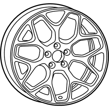 Mopar 1WM48AAAAB Wheel, Alloy