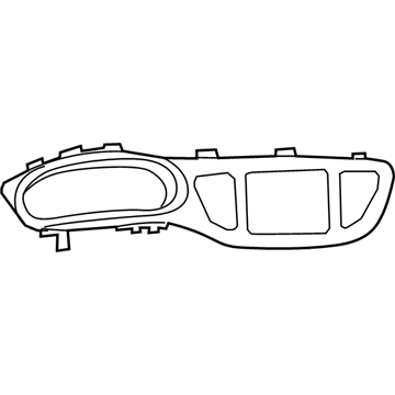 Mopar 1ZV20DX9AB Cluster Bezel, Gray