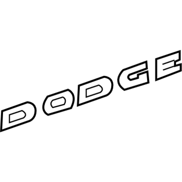 Mopar 4805630AA Nameplate, Front