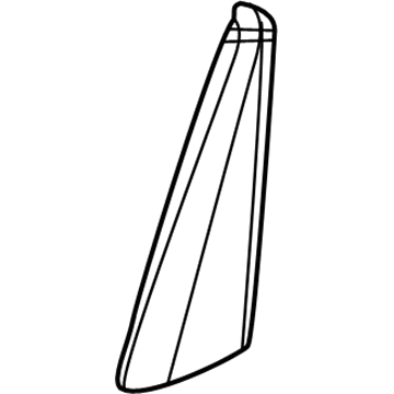 Mopar 6WC62DX9AA Applique, Rear Inner Passenger Side