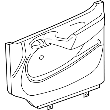 Mopar 5123747AA Door Trim Panel, Front Upper Inner Driver Side