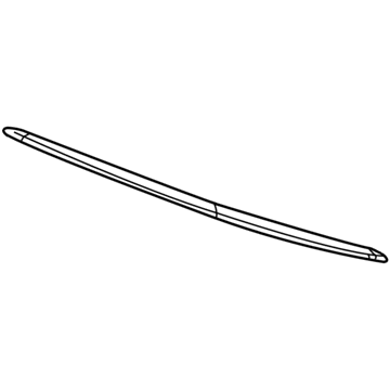 Mopar 5SW11SZ0AD Trim Molding, Black, Rear