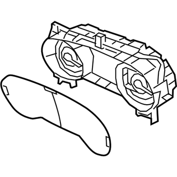 Jeep 68522501AD Cluster Assembly