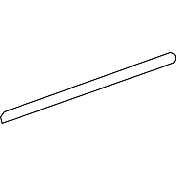 Mopar 55372138AI Belt Weatherstrip, Black, Rear Outer Passenger Side