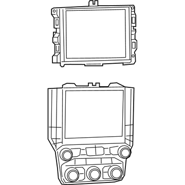 Ram 68370545AA Center Display Assy