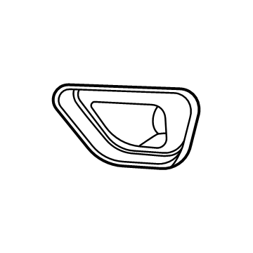 Mopar 68143084AB Fog Lamp Bezel, Front Passenger Side