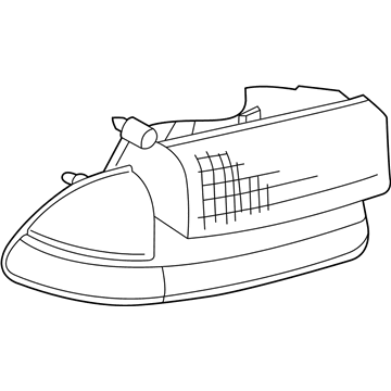Mopar 55055173AD Composite Headlamp, Front Driver Side