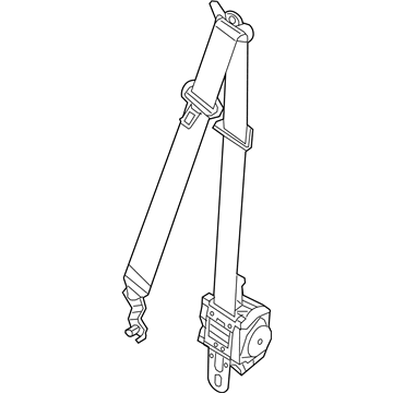 Dodge 6JW821L1AF Retractor Assembly