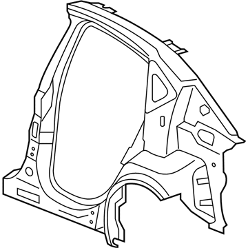 Mopar 68158888AB Inner Panel Assembly, Rear Passenger Side