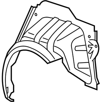 Mopar 68081066AC Wheelhouse Panel, Rear Outer Passenger Side
