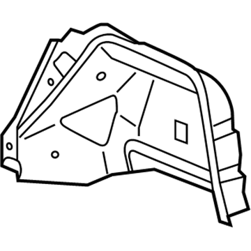 Mopar 68212655AA Inner Wheelhouse, Rear Driver Side