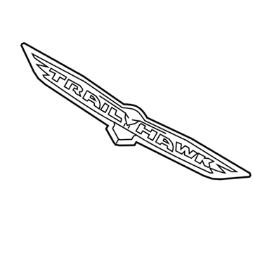 Mopar 68196485AB Nameplate, Rear