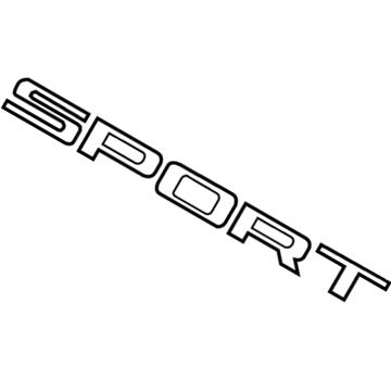 Mopar 68102410AC Nameplate, Rear