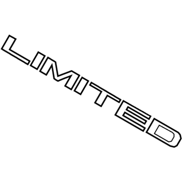 Mopar 68196490AB Nameplate, Rear