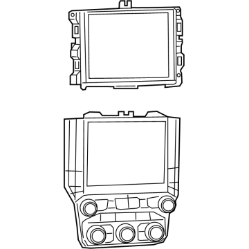Ram 68370545AA Center Display Assy