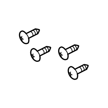 Mopar 6107348AA License Bracket Screw