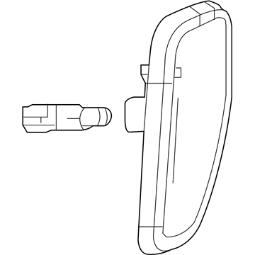 Mopar 68256050AA Side Marker Lamp, Front Driver Side
