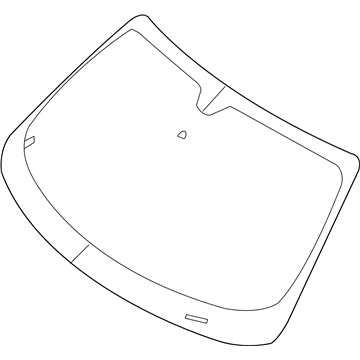 Mopar 68253419AB Windshield, Front