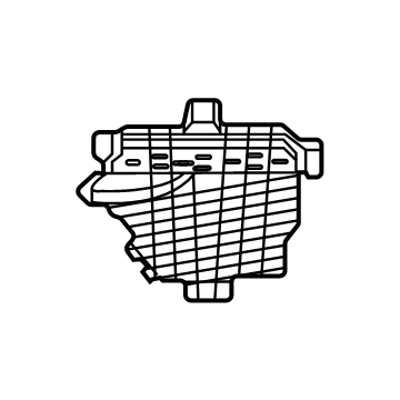 Mopar 68472210AB Outer Grille, Front Passenger Side