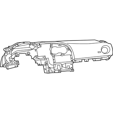 Mopar 5NK41DX9AA Instrument Panel, Black Stitch