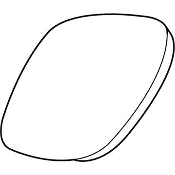 Mopar 5086220AA Mirror Glass, Front Passenger Side