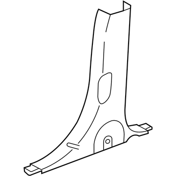 Mopar TW31TL2AD Lower Center Pillar Trim, Taupe