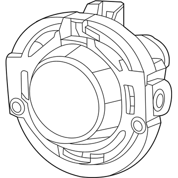Mopar 68275510AC Fog Lamp Assembly, Front Passenger Side