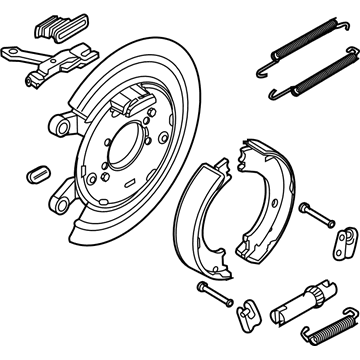 Mopar 4779823AC Parking Brake, Rear