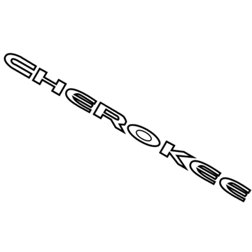 Mopar 68423953AC Nameplate, Front