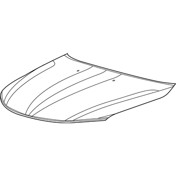 Mopar 68143614AC Hood, Front