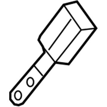 Mopar 1NS461L1AC Buckle End, Beige, Front Passenger Side